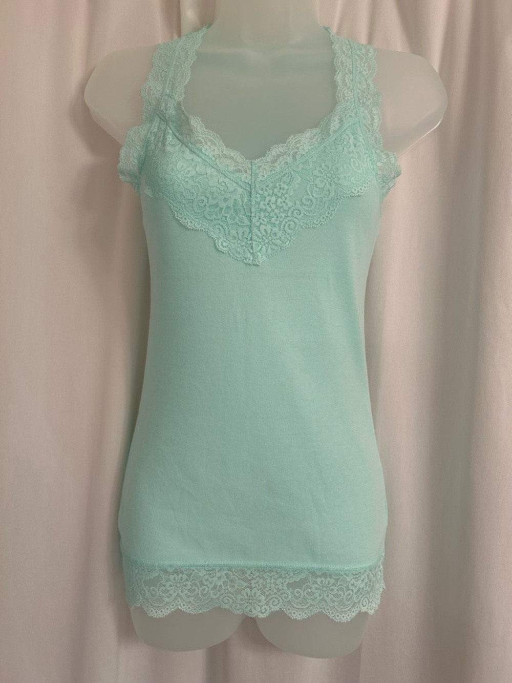 Mossimo Supply Co. Mint Lace Camisole